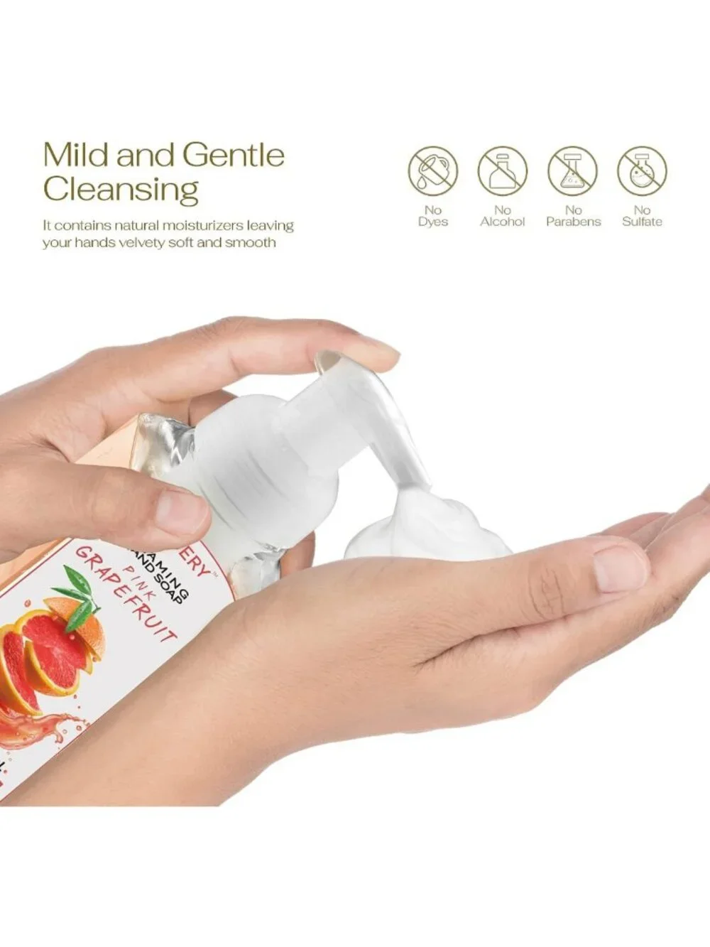Moisturizing Foaming Hand Soap - 5-Pack with Aloe & Essential Oils - Citrus